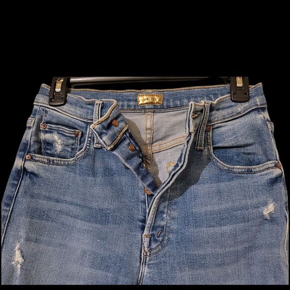 Mother Jeans The Tripper Ankle Fray 26W Play like a Pirate Raw Hem - Picture 5 of 11